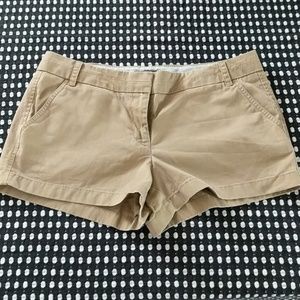 J Crew Tan Chino 3 inch Shorts size 12